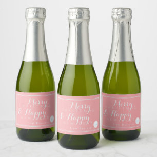 ELEGANT SILVER PEACH BUSINESS HOLIDAY GIFT LOGO