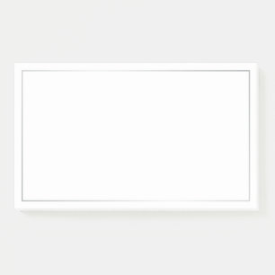 Elegant Silver Post-it Klebezettel