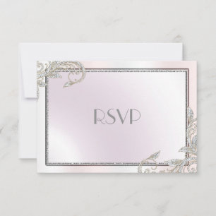 Elegant Silver UAWG RSVP Karte