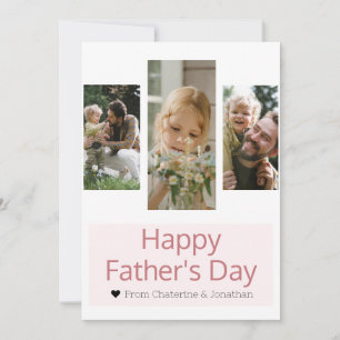 Elegant Simple Best Vater Ever Fathers Tag 3 Foto Feiertagskarte