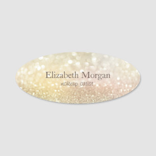 Elegant Simple Bokeh Namensschild