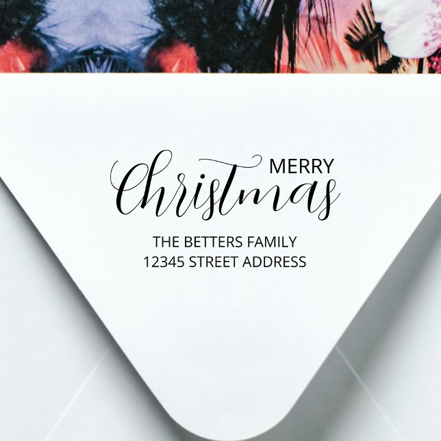 Elegant Simple Clean Sage Grün Weihnachten Permastempel (Von Creator hochgeladen)