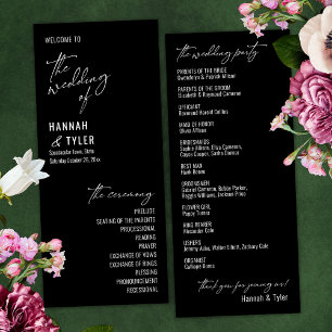 Elegant Simple Contemporary Typografy Black Programm