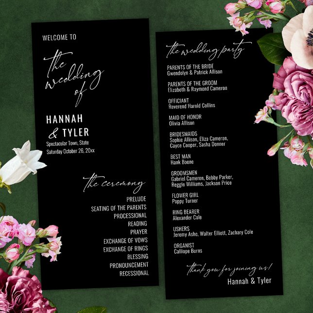 Elegant Simple Contemporary Typografy Black Programm (Von Creator hochgeladen)