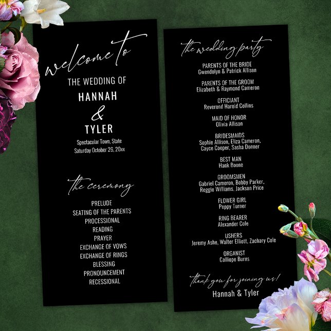 Elegant Simple Contemporary Typografy Black Programm (Von Creator hochgeladen)