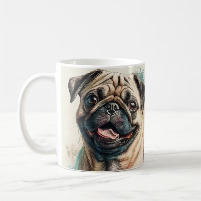 Elegant Simple Custom Pet's Simple Modern Photo Kaffeetasse (Links)