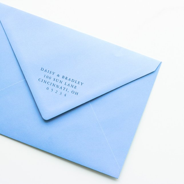 Elegant Simple Custom Wedding Return Address Permastempel (Von Creator hochgeladen)