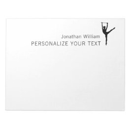 Elegant Simple Dancer Retro Personal Stationery Notizblock