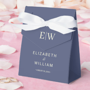Elegant Simple Future Dusk mit Monogram Wedding Geschenkschachtel