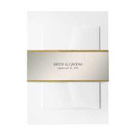 Elegant Simple Gold Einladungsbanderole