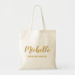 Elegant & SImple Personalisiert Bridesmaid Vorschl Tragetasche<br><div class="desc">Elegante und einfache Tasche für die Brautjungfrau Vorschlag. Personalisiert für Ihre Brautmädchen,  Trauzeugin,  Blume oder jede andere Hochzeitsrolle. Perfektes Geschenk für Ihre Hochzeitsjacke.</div>