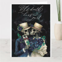 Elegant Skeleton Eukalyptus Halloween Jahrestag