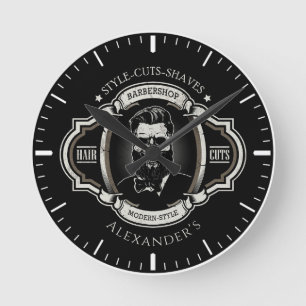 Elegant Skull Personalize Round Clock Runde Wanduhr