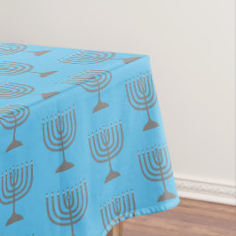 Elegant Sky Blue | Chanukah Hanukkiyah | MENORAH Tischdecke