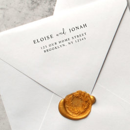 Elegant Sleek Stilvoll Modernes Hochzeitskuppel Ei Permastempel