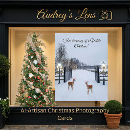 Elegant Snow Serene Scene  Design Karte