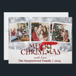 Elegant Snowman Joy Christmas Family Foto Collage Feiertagskarte<br><div class="desc">Elegant Snowman Joy Christmas Family Foto Collage</div>
