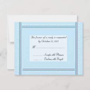 Elegant Soft Blue Wedding Antwort