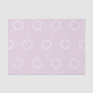 Elegant Soft Pink Frohe Weihnachten Holly Wreath Seidenpapier