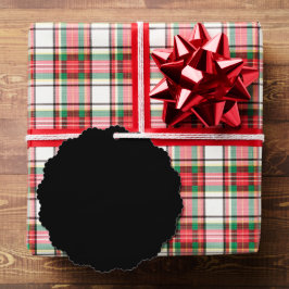 Elegant Solid Black Ornament Karte