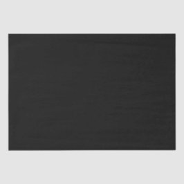 Elegant Solid Black Seidenpapier