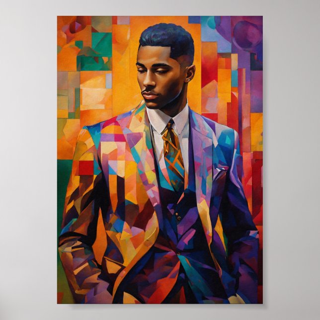 Elegant Sophisticy Gentleman Harlem Renaissance Poster (Vorne)