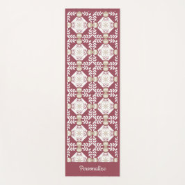 Elegant Southwest Burgundy Zen Yoga Namaste Yogamatte