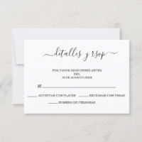 Elegant Spanish Boda QR code Detalles Y UAWG