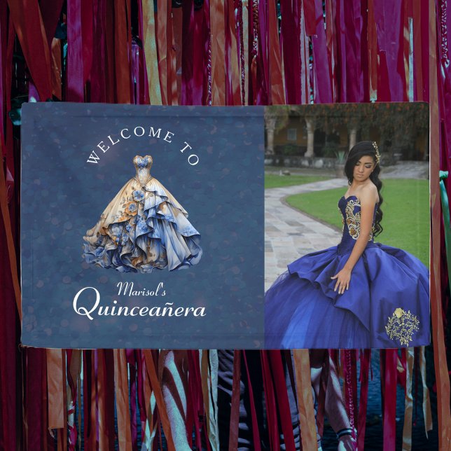 Elegant Sparkling Quinceanera Dress Banner (Von Creator hochgeladen)