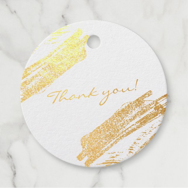 Elegant Sparkling Vielen Dank Abschluss Real Geschenkanhänger (Vorderseite)