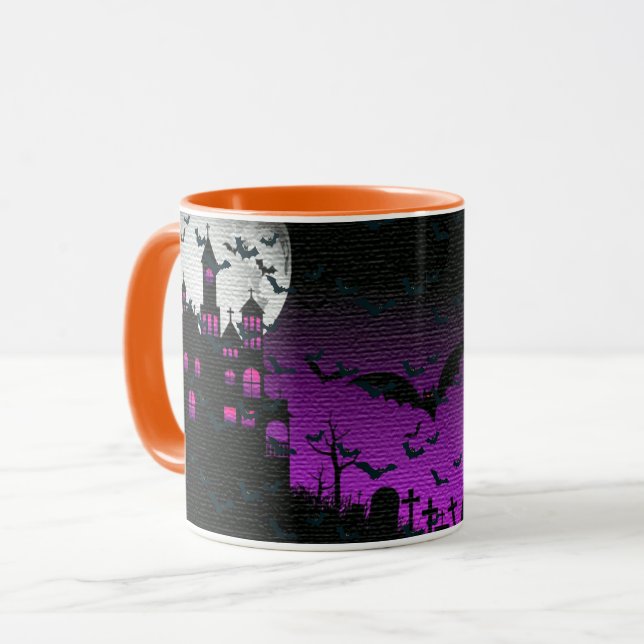 Elegant Spooky Halloween Tasse (Vorderseite Links)