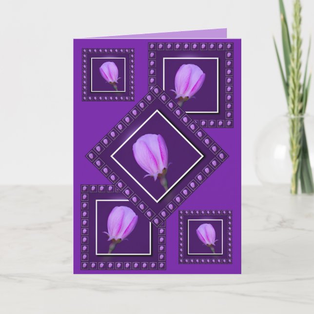 Elegant Spring Blossom Happy Birthday  Karte (Vorderseite)