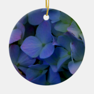 Elegant staubblau lila blumenreich keramikornament