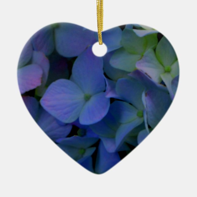 Elegant staubblau lila blumenreich keramikornament (Vorne)