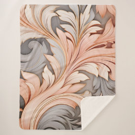 Elegant staubige Korallendekoration Sherpadecke