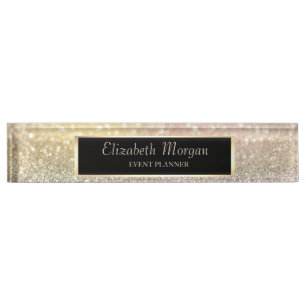 Elegant Stilbokeh, Rahmen Namensplakette