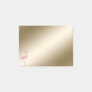 Elegant stilvoll, Girly, rosa Flamingo Post-it Klebezettel