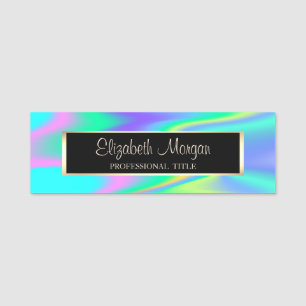 Elegant Stilvoll modern, Frame, holografisch Namensschild