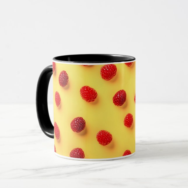 Elegant Stilvoll Moderner Chic Trendy Raspberry Tasse (Vorderseite Links)