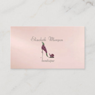 Elegant Stilvoll Professionell - Floraler Absatz Visitenkarte