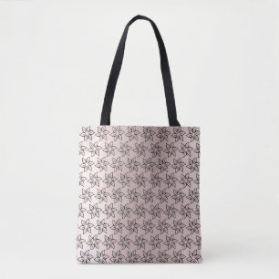 Elegant Stilvoll Shiny Chic Black & Lila Blume