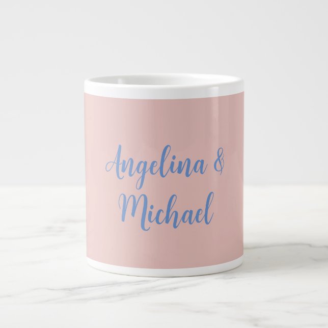 Elegant Stilvoll Trendy Unique Names Calligraphy Jumbo-Tasse (Vorderseite)
