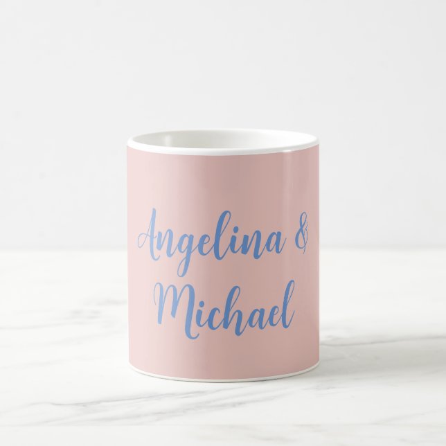 Elegant Stilvoll Trendy Unique Names Calligraphy Kaffeetasse (Mittel)