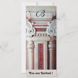 ELEGANT STILVOLLE DECOR Rot weiß, Champagner metal Einladung