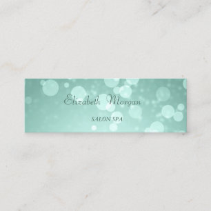 Elegant stilvolle glamouröse Proffeur Green Bokeh Mini Visitenkarte