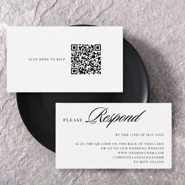 Elegant stilvolle QR Code UAWG Begleitkarte (Von Creator hochgeladen)