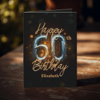 Elegant Stilvolles Gold Mosaik am 60. Geburtstag i