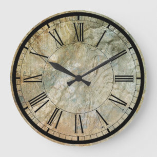 Elegant stone texture wall clock große wanduhr