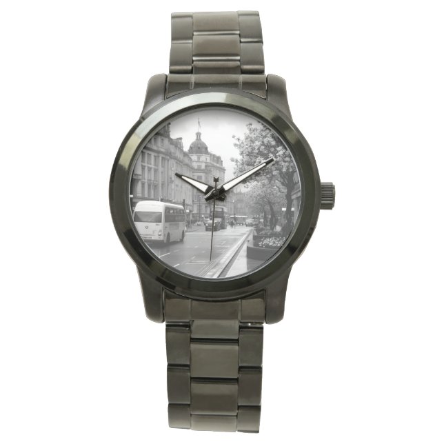 Elegant Street View Armbanduhr (Vorderseite)