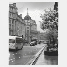 Elegant Street View Fleecedecke